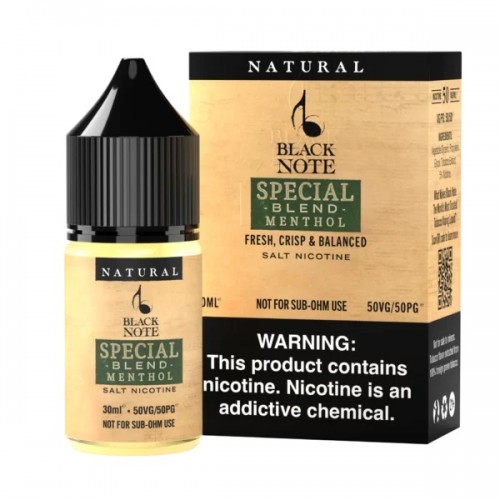 Black Note Salt Special Blend Menthol 30ml