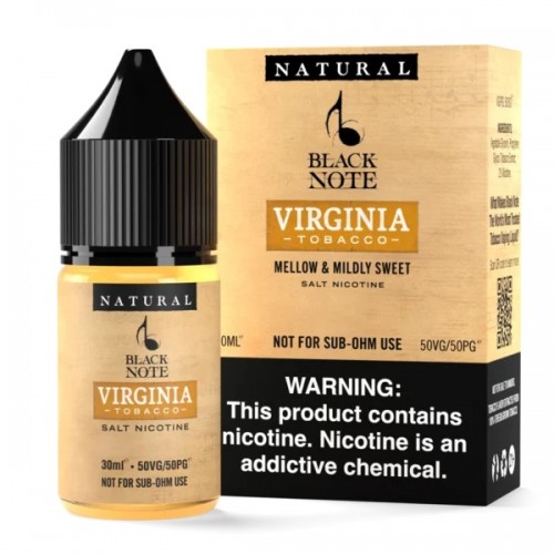 Black Note Salt Virginia Tobacco 30ml (Formerly Prelude)