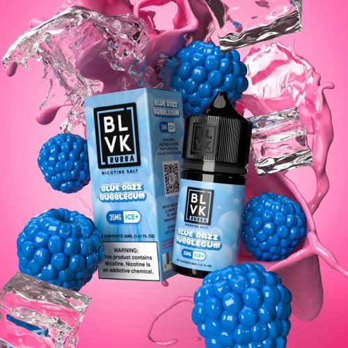 BLVK Bubba E-Liquid Bluerazz Bubblegum Nicotine Salt 30ml