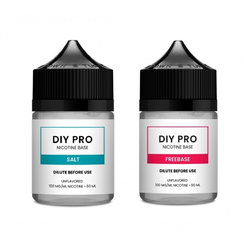 Nicopure DIY PRO - Flavorless Nicotine 100mg 120ml Combo (60ml Salt x 1 and 60ml Freebase x 1) 